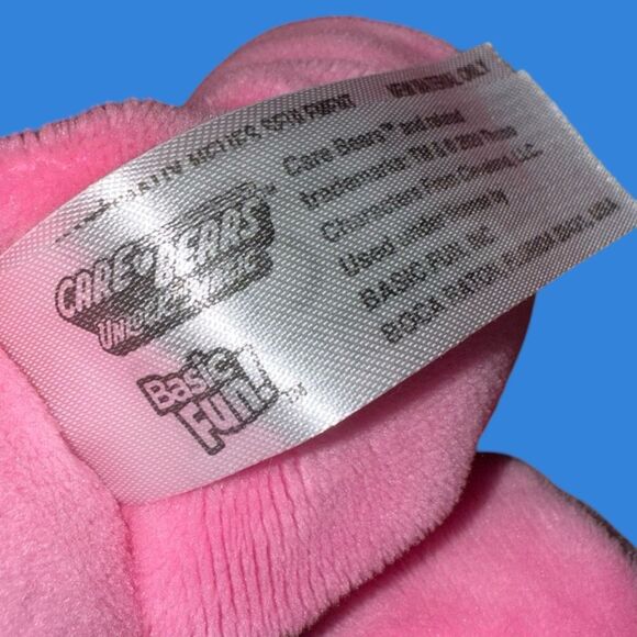 Basic Fun Care Bears Cheer Bear Pink Plush Stuffed Animal 8” - Picture 4 of 6